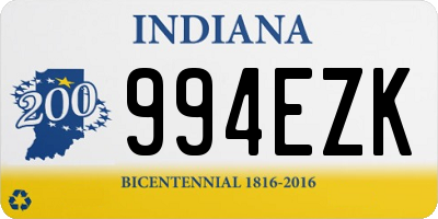 IN license plate 994EZK