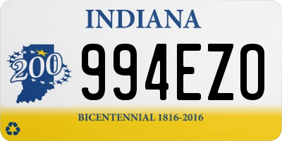 IN license plate 994EZO