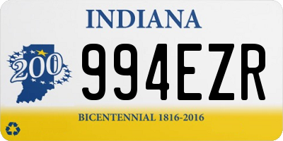 IN license plate 994EZR