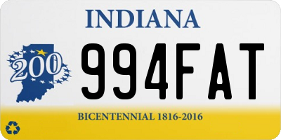 IN license plate 994FAT