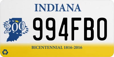 IN license plate 994FBO