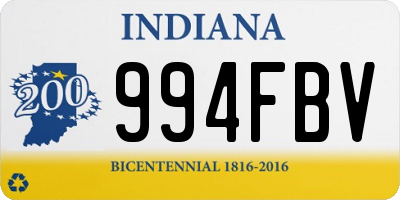 IN license plate 994FBV