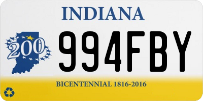 IN license plate 994FBY