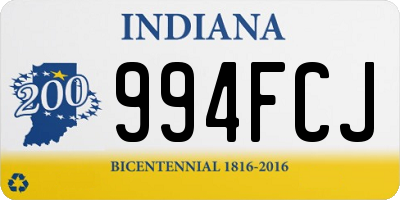 IN license plate 994FCJ