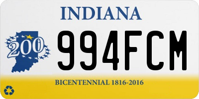 IN license plate 994FCM