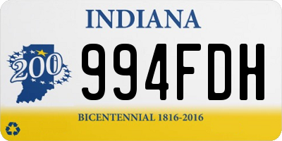 IN license plate 994FDH