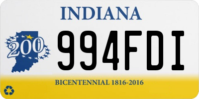 IN license plate 994FDI