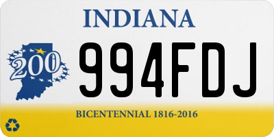 IN license plate 994FDJ