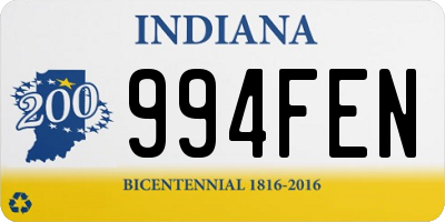 IN license plate 994FEN
