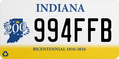 IN license plate 994FFB