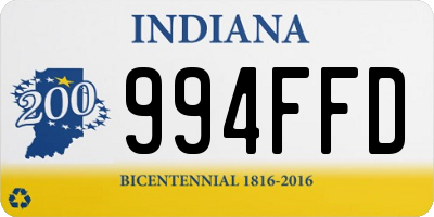 IN license plate 994FFD