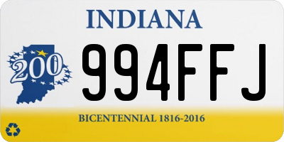 IN license plate 994FFJ