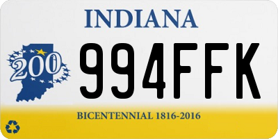 IN license plate 994FFK