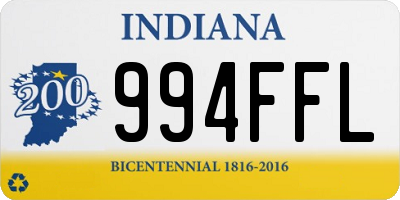 IN license plate 994FFL