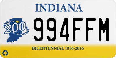 IN license plate 994FFM