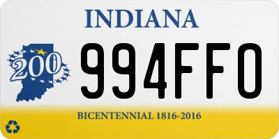 IN license plate 994FFO