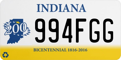 IN license plate 994FGG