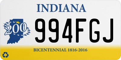 IN license plate 994FGJ