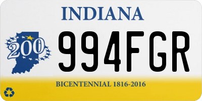 IN license plate 994FGR