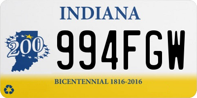 IN license plate 994FGW