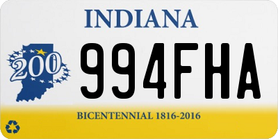 IN license plate 994FHA