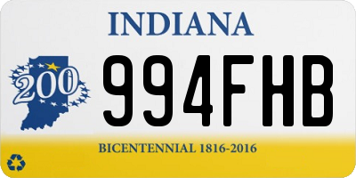 IN license plate 994FHB