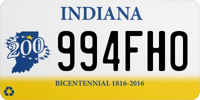 IN license plate 994FHO