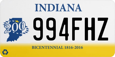 IN license plate 994FHZ