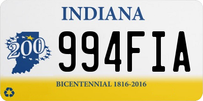 IN license plate 994FIA