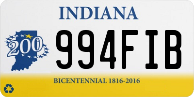 IN license plate 994FIB