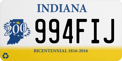 IN license plate 994FIJ