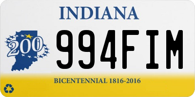 IN license plate 994FIM