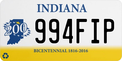 IN license plate 994FIP