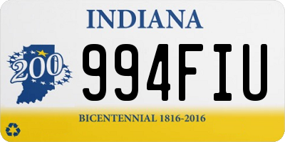 IN license plate 994FIU