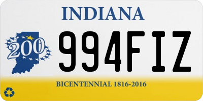 IN license plate 994FIZ