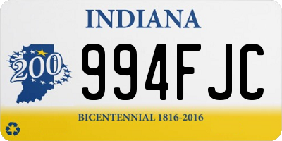 IN license plate 994FJC