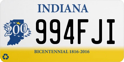 IN license plate 994FJI