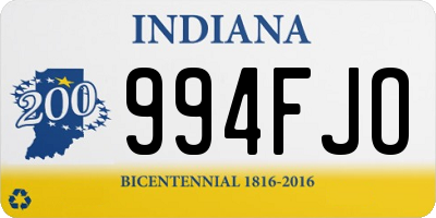 IN license plate 994FJO