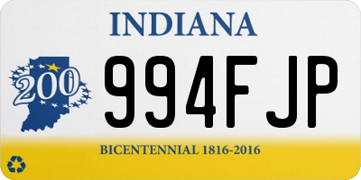 IN license plate 994FJP