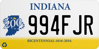 IN license plate 994FJR