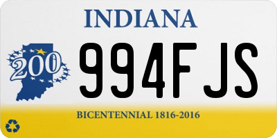 IN license plate 994FJS