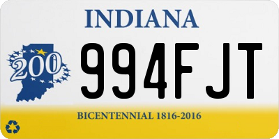 IN license plate 994FJT