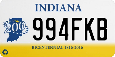 IN license plate 994FKB