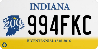 IN license plate 994FKC