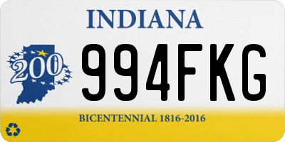 IN license plate 994FKG