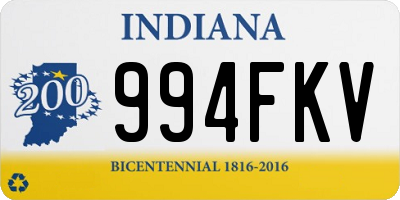 IN license plate 994FKV