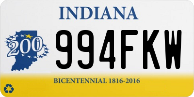 IN license plate 994FKW