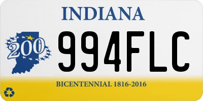 IN license plate 994FLC