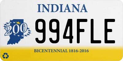 IN license plate 994FLE
