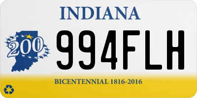 IN license plate 994FLH